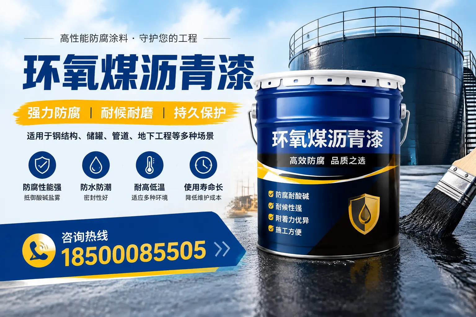 环氧煤沥青漆在工业中的应用，嘉兴企业的选择